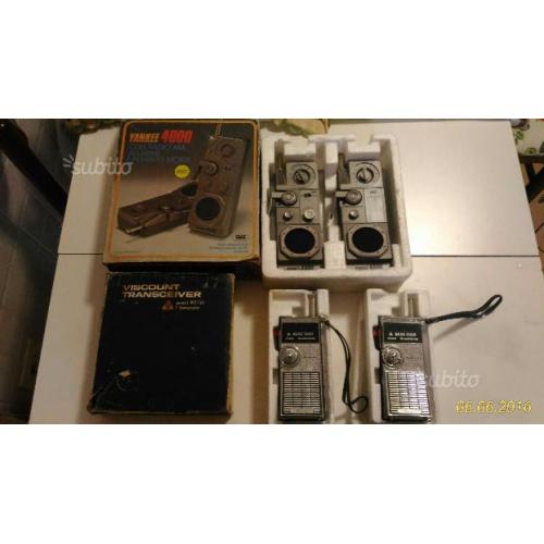 Quattro walkie talkie anni 70-80