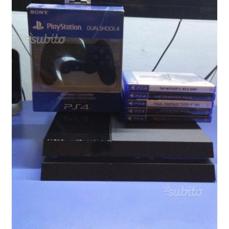PlayStation 4 (PS4) + 5 giochi + secondo pad