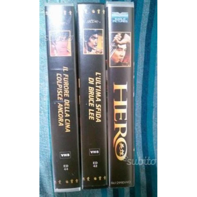 Films di Bruce Lee e Jet Li in VHS