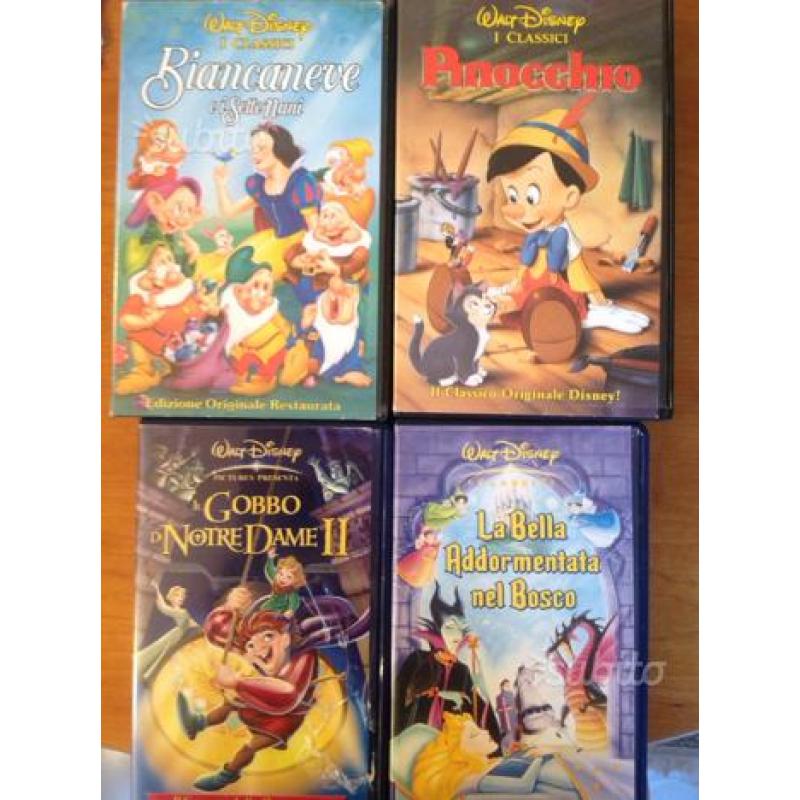 7 videocassette originali Disney ANCHE A ROMA
