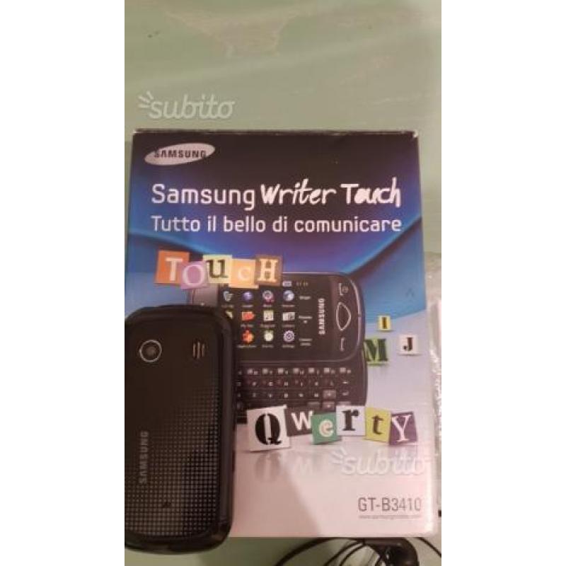 Telefono Samsung+ scatolo+ cuffie+ caricabatterie