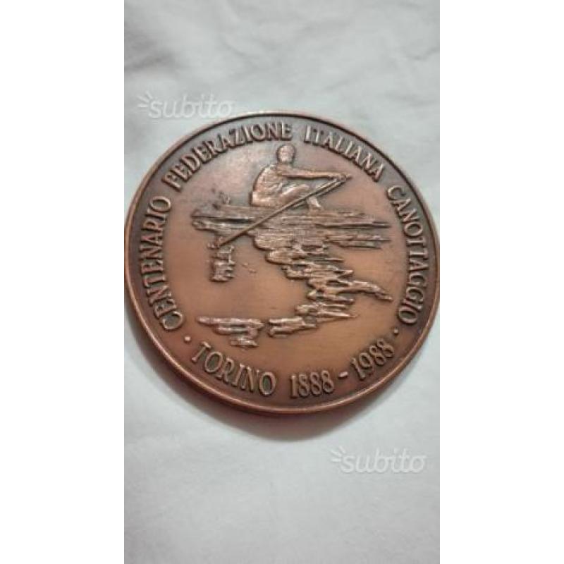 Medaglia del centenario del canottaggio 1888. 1988